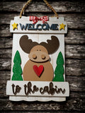 Handmade wooden sign