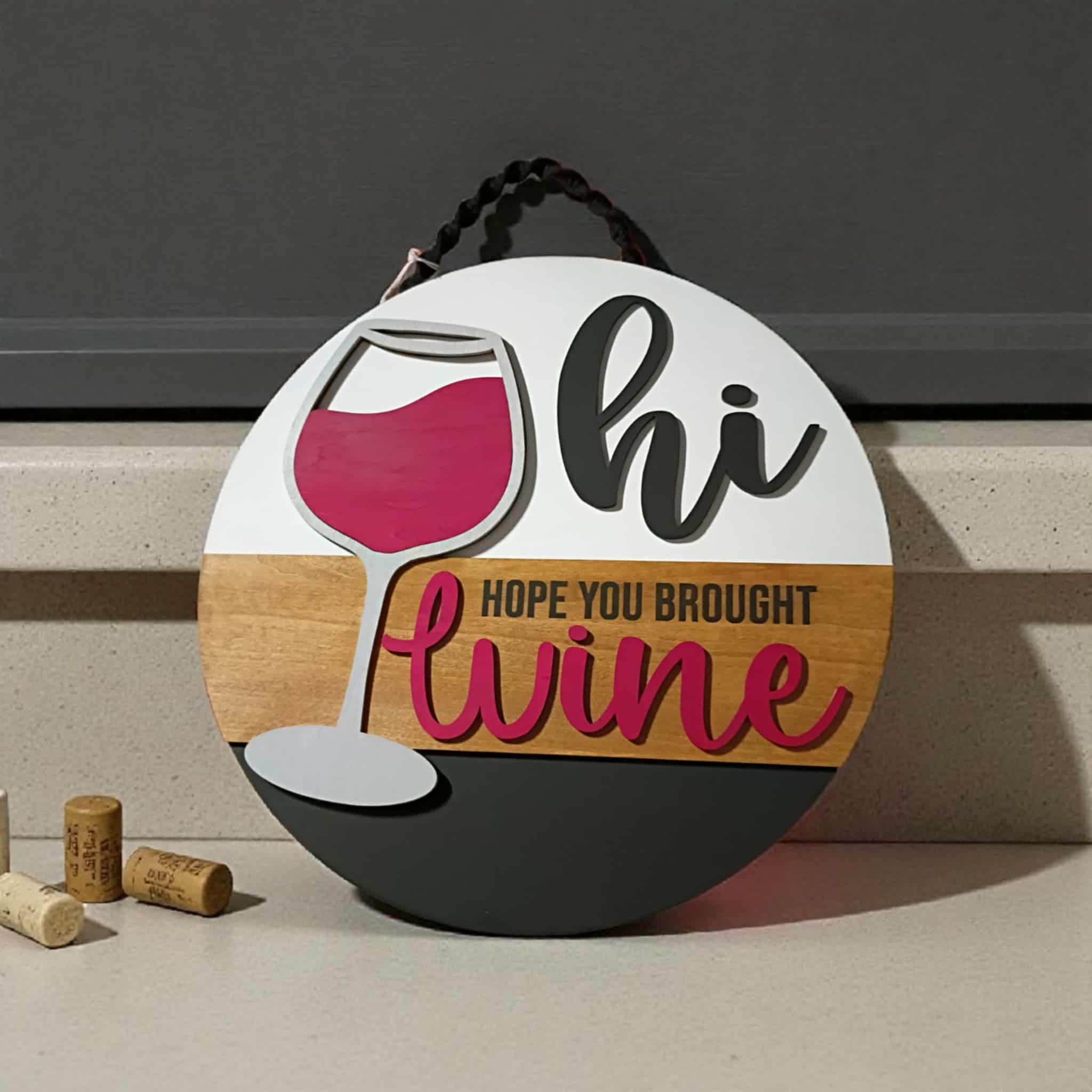 Hand made wooden sign