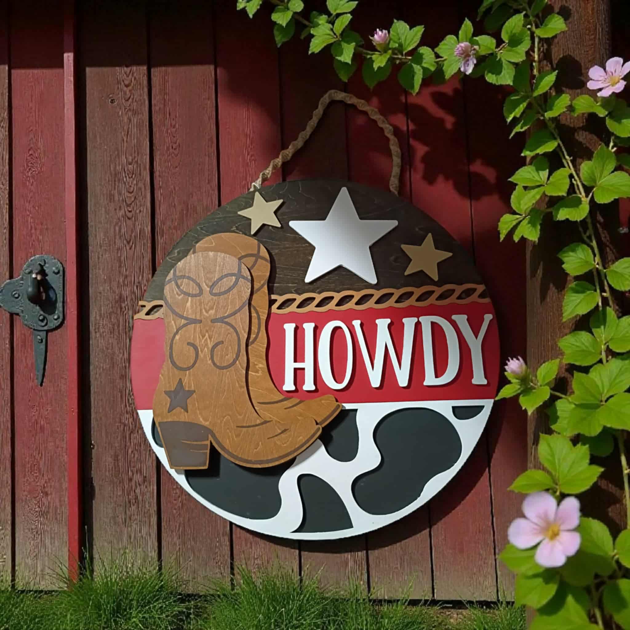 Hand made wooden sign