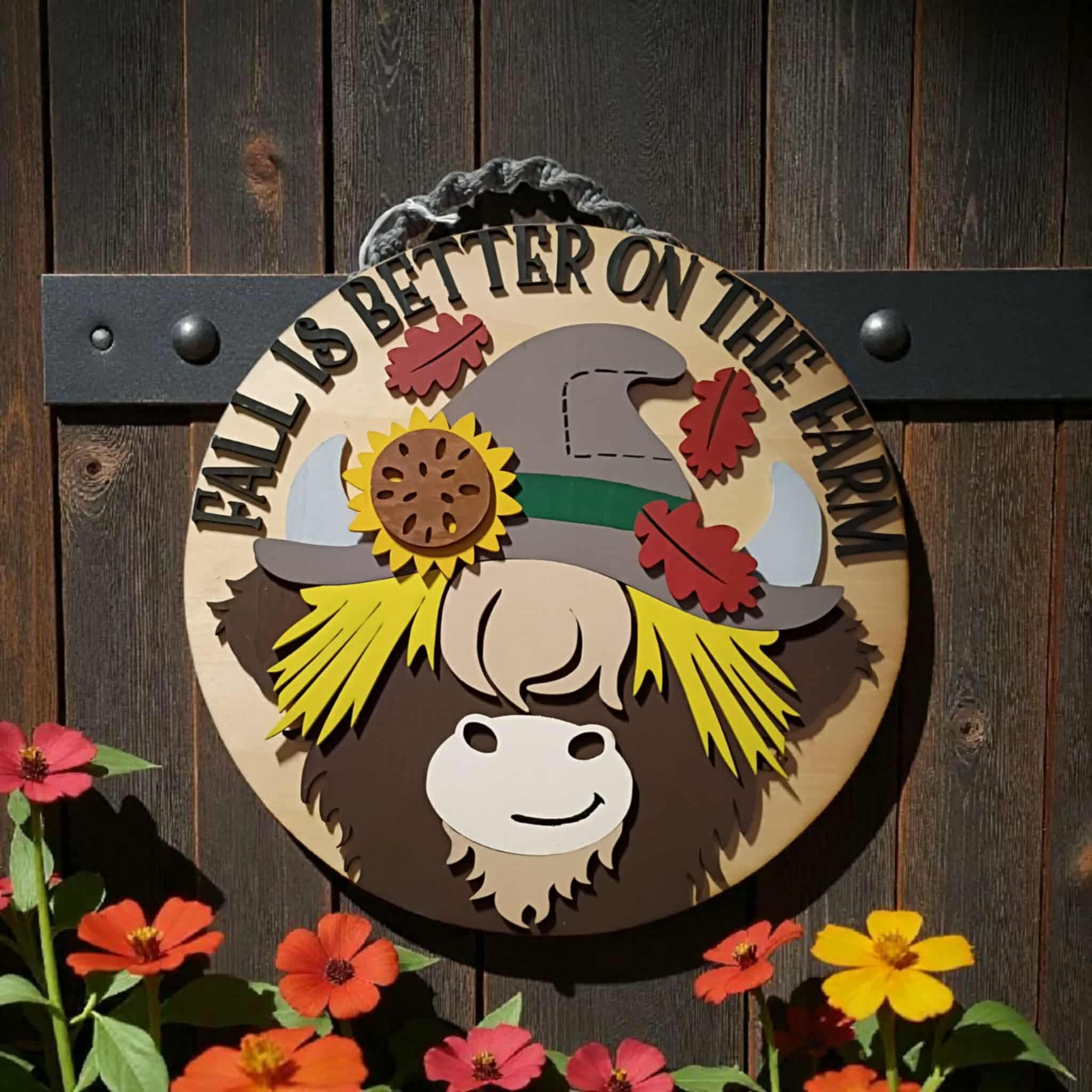 Hand made wooden sign