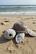 Hand crochet turtle